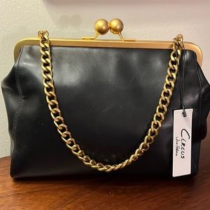 CIRCUS BY SAM EDELMAN SNAP CLUTCH SHOULDER BAG